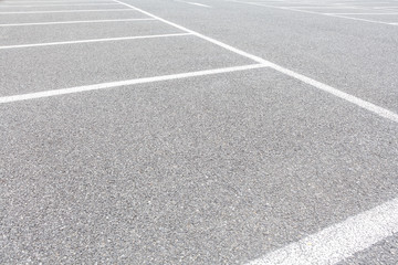 Fototapeta premium Empty space of outdoor car parking lot