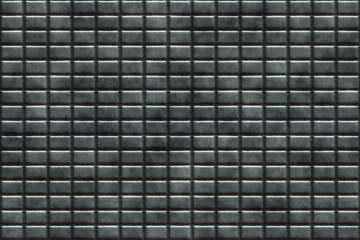 Wide continuous pattern of  metal tiles