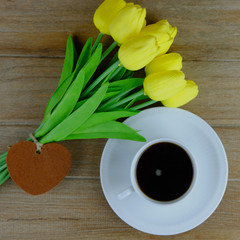 Hot coffee concept.
