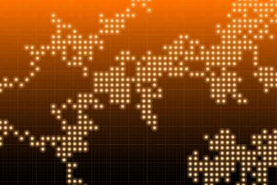 Futuristic dotted background - vector illustration 