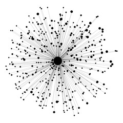 Round structure for design project - vector illustration 