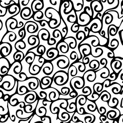 Continuous curl background    - vector illustration 
