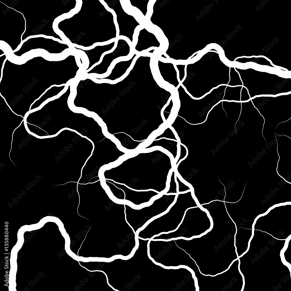 Sticker root plexus on black - vector set