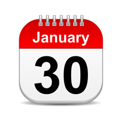January 30 on calendar icon