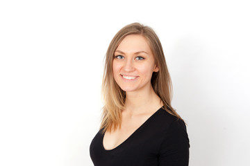 Obraz premium Portrait of a beautiful young happy woman