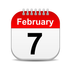 February 7 on calendar icon