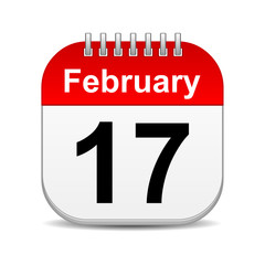 February 17 on calendar icon