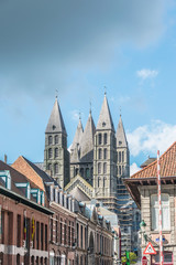 Fototapeta na wymiar Cathedral of Our Lady of Tournai in Belgium