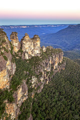 Three Sisters-rotsformatie Blue Mountains, Australië