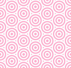 Pattern stripe seamless pink and white colors valentine background. Circle pattern stripe abstract background vector.