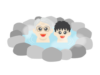 温泉のイラスト02