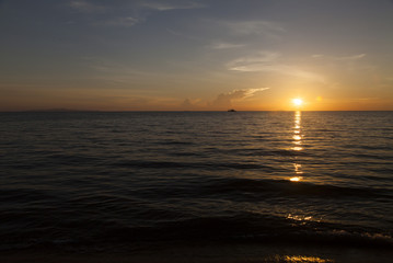 Decline over the sea