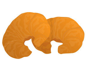 croissant bread vector design