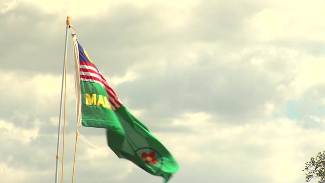 Malasia flag waving
