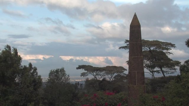 obelisk from the tomb of Denys Finch Hatton who inspired the film Out of Africa