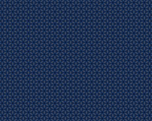 Hexagons within hexagons blue and gray pattern