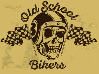 Motorcycle Themed Badge Vectors