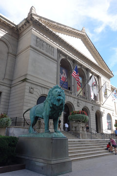シカゴ美術館の入口
