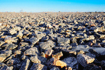 beach of large pebbles