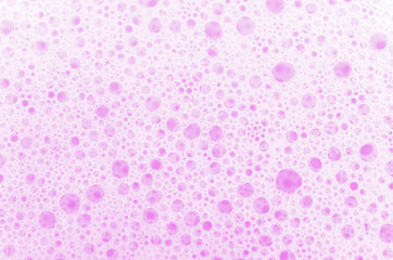Pink soap bubbles For a background image
