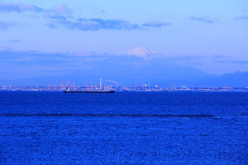 海と富士山