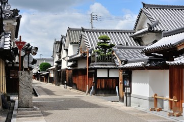 Naklejka premium 富田林寺内町の町並み