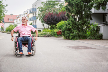 Senior Man In Wheelchair