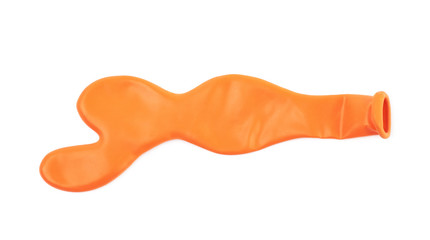 Unblown balloon isolated