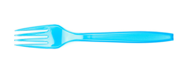 Single disposable plastic fork