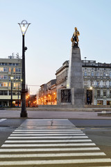 Plac Wolności, Piotrkowska, Łódź. - obrazy, fototapety, plakaty