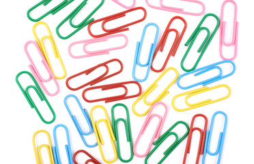 Surface coated with office clips