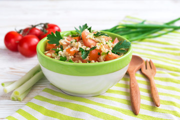 Green salad. Healthy food and vegetarian concept