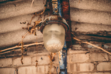 Lantern near the house
