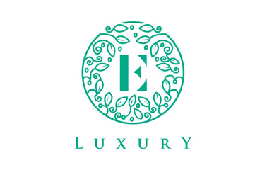 E Letter Logo Luxury.Beauty Cosmetics Logo