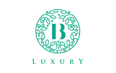 B Letter Logo Luxury.Beauty Cosmetics Logo © twindesigner