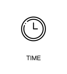 Time flat icon.