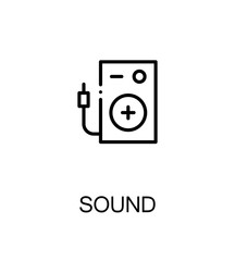 Sound flat icon