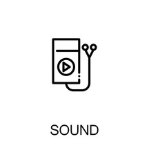 Sound flat icon