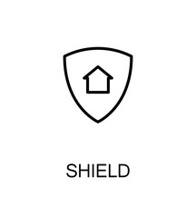 Shield flat icon