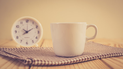 Coffee cup with vintage color effected