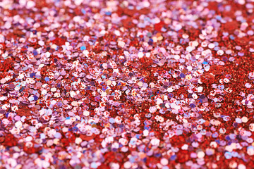 Surface coated with colorful sequins