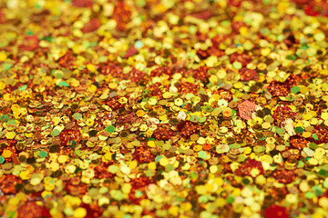 Surface coated with colorful sequins