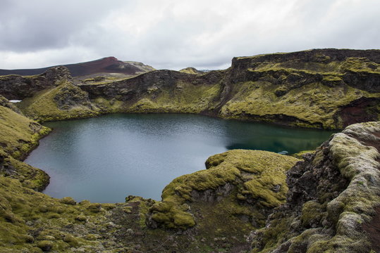 Laki crater lake, Iceland