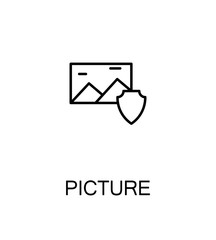 Picture flat icon
