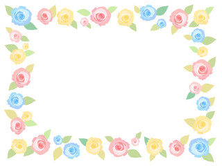 薔薇の花のフレーム