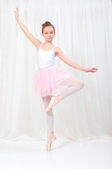 Naklejka premium young girl ballerina