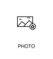 Photo flat icon