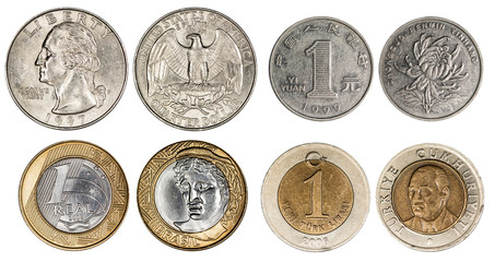 coin  set, isolated