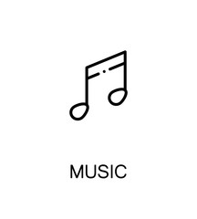 Music flat icon