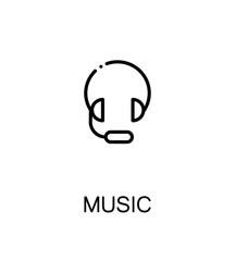 Music flat icon